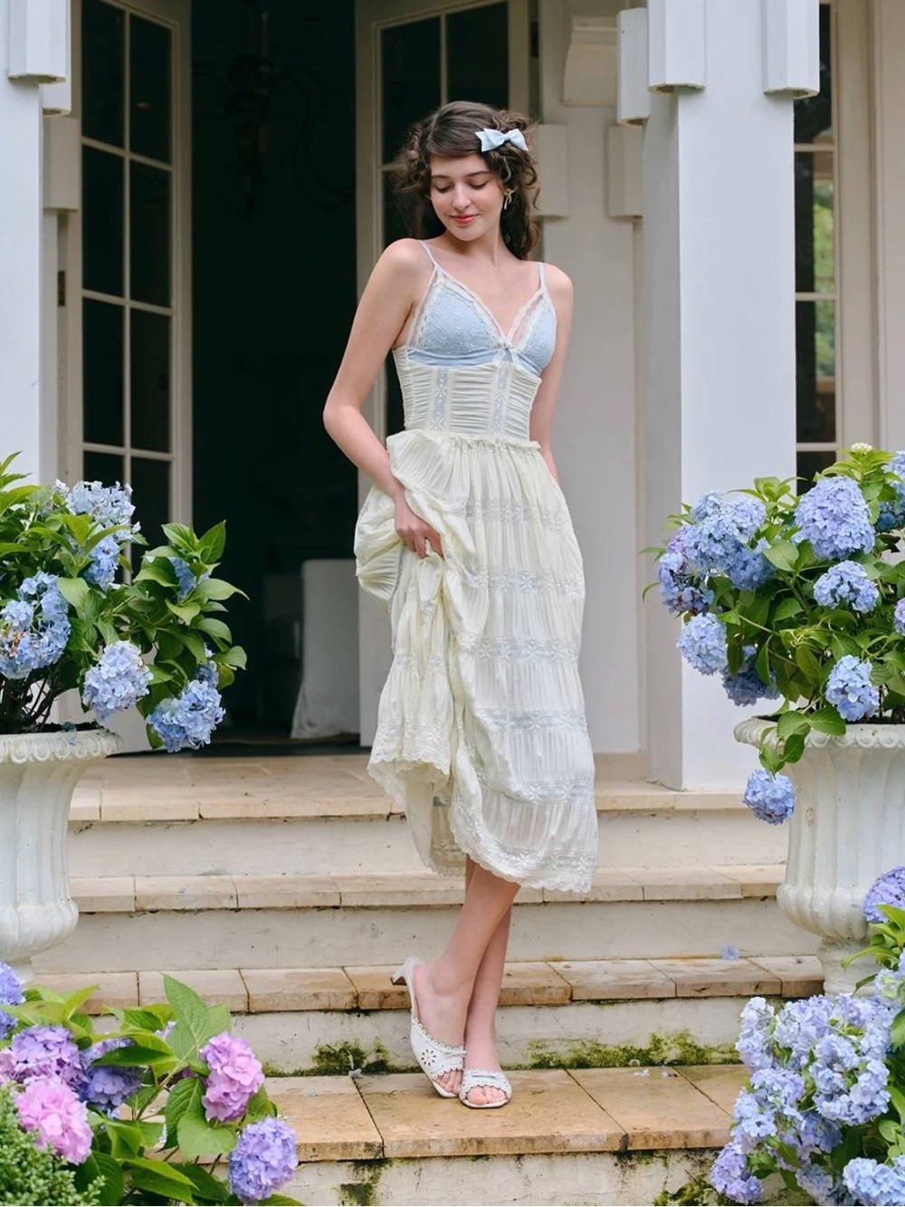 Lacemade Mediterranean Lady Fairy Cottagecore Dress Size Small - Picture 4 of 16